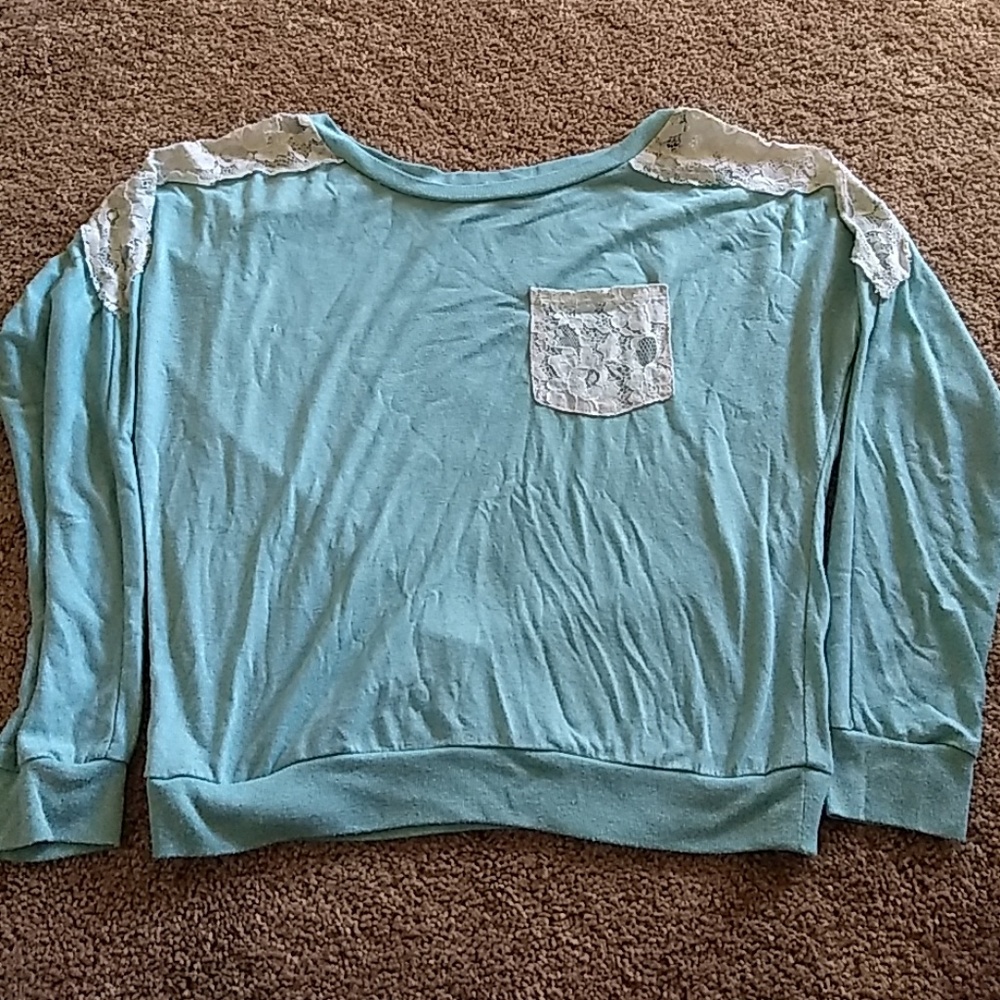 Turquoise shirt